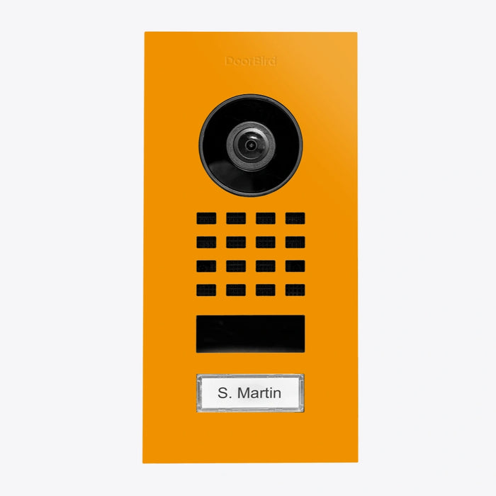 Interphone vidéo IP D1101V - encastrable, 1 bouton, Wi-Fi - 26 versions