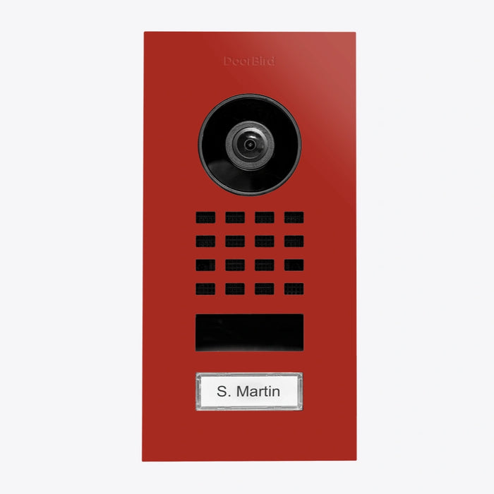 Interphone vidéo IP D1101V - encastrable, 1 bouton, Wi-Fi - 26 versions