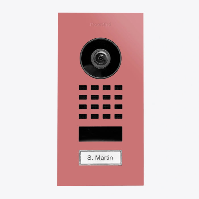 Interphone vidéo IP D1101V - encastrable, 1 bouton, Wi-Fi - 26 versions