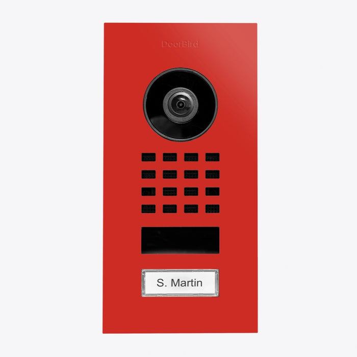 Interphone vidéo IP D1101V - encastrable, 1 bouton, Wi-Fi - 26 versions