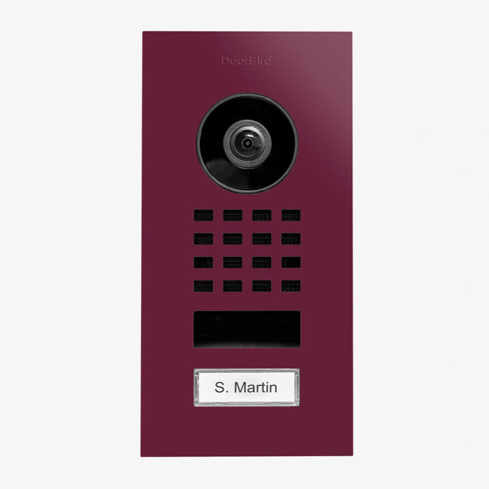 Interphone vidéo IP D1101V - encastrable, 1 bouton, Wi-Fi - 26 versions