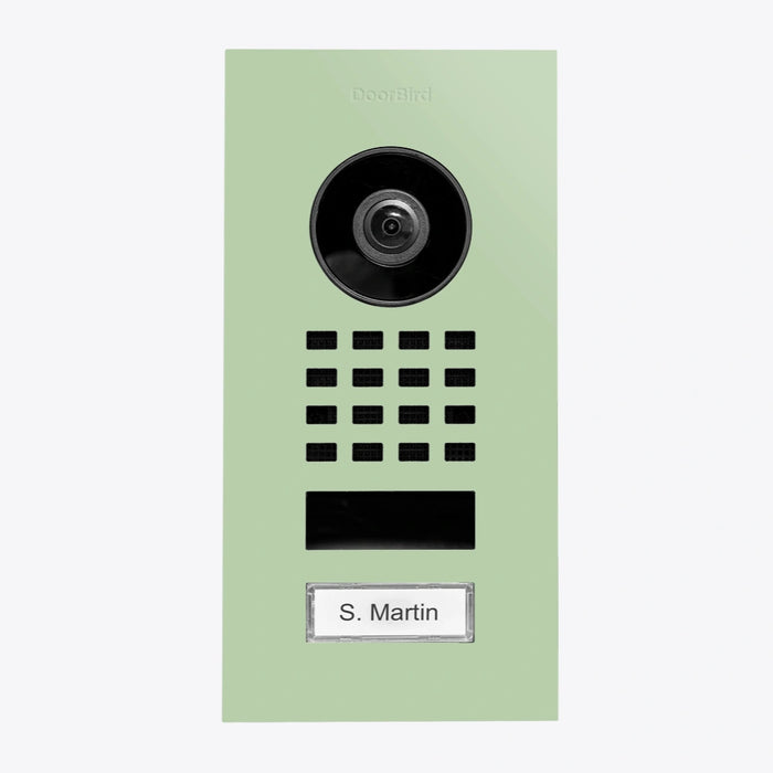 Interphone vidéo IP D1101V - encastrable, 1 bouton, Wi-Fi - 26 versions