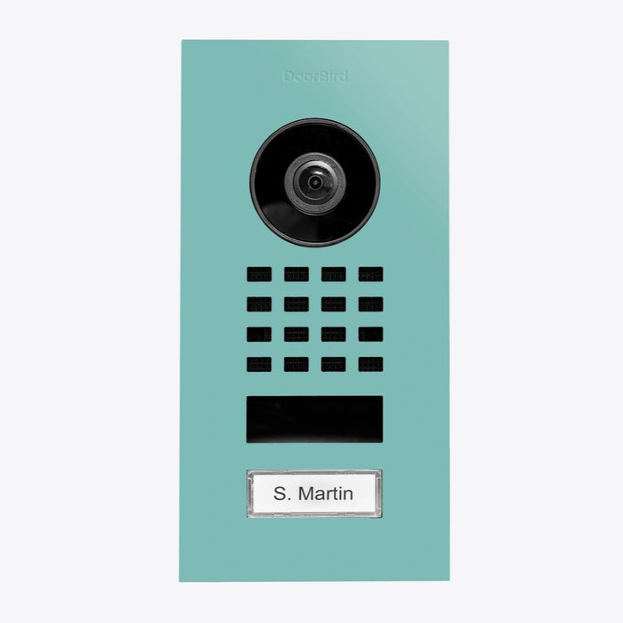 Interphone vidéo IP D1101V - encastrable, 1 bouton, Wi-Fi - 26 versions