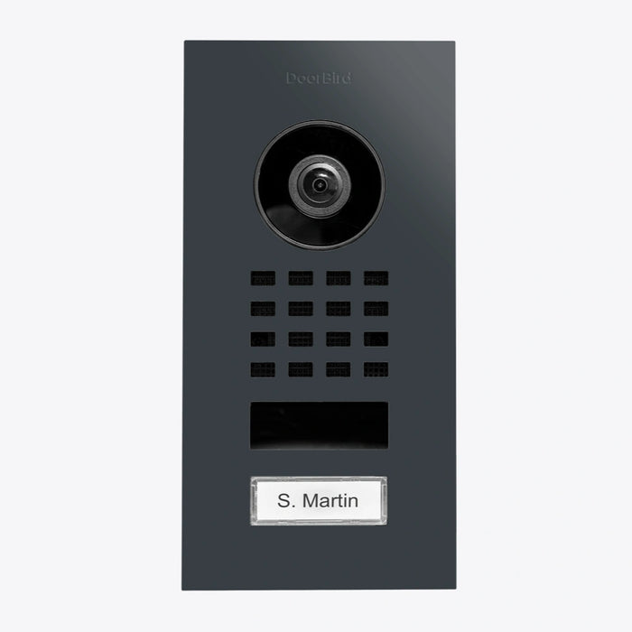 Interphone vidéo IP D1101V - encastrable, 1 bouton, Wi-Fi - 26 versions