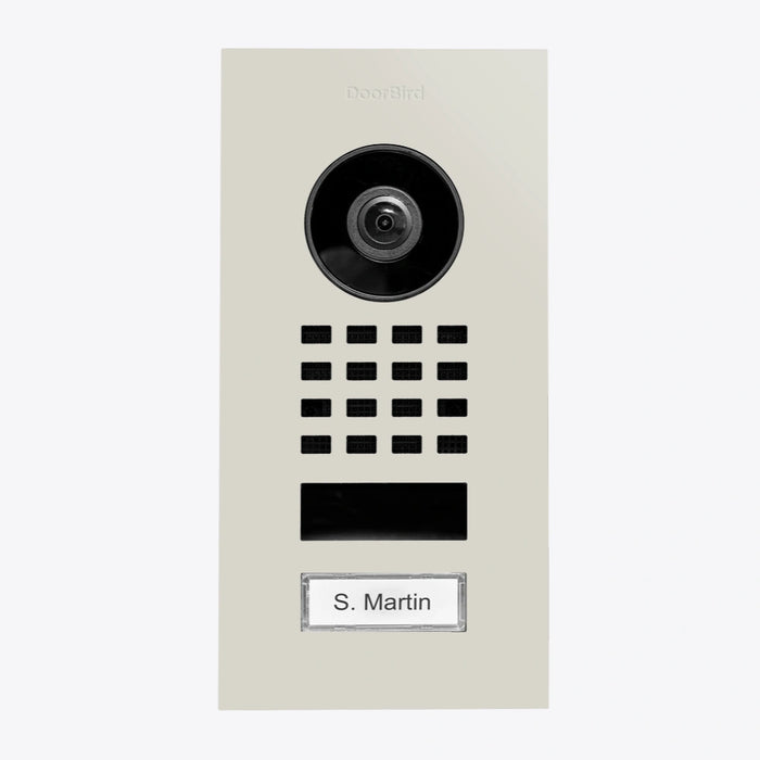 Interphone vidéo IP D1101V - encastrable, 1 bouton, Wi-Fi - 26 versions