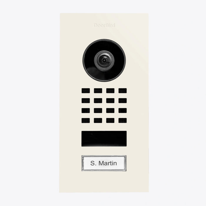Interphone vidéo IP D1101V - encastrable, 1 bouton, Wi-Fi - 26 versions