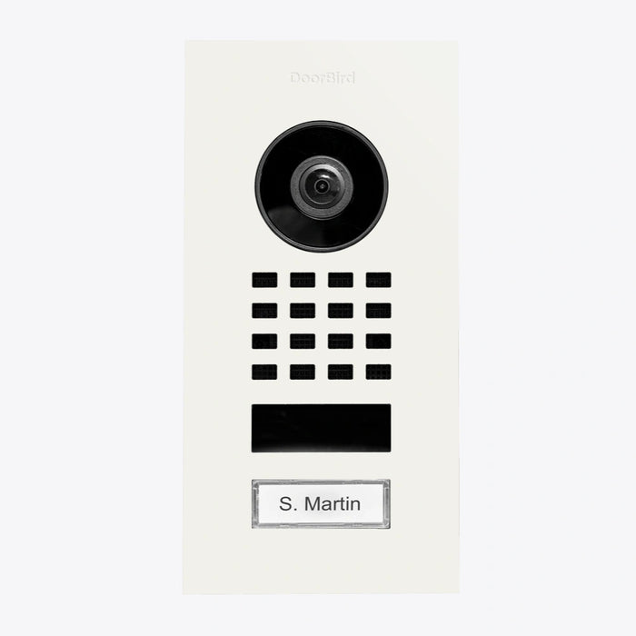 Interphone vidéo IP D1101V - encastrable, 1 bouton, Wi-Fi - 26 versions