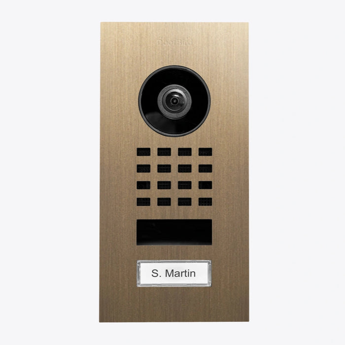 Interphone vidéo IP D1101V - encastrable, 1 bouton, Wi-Fi - 26 versions