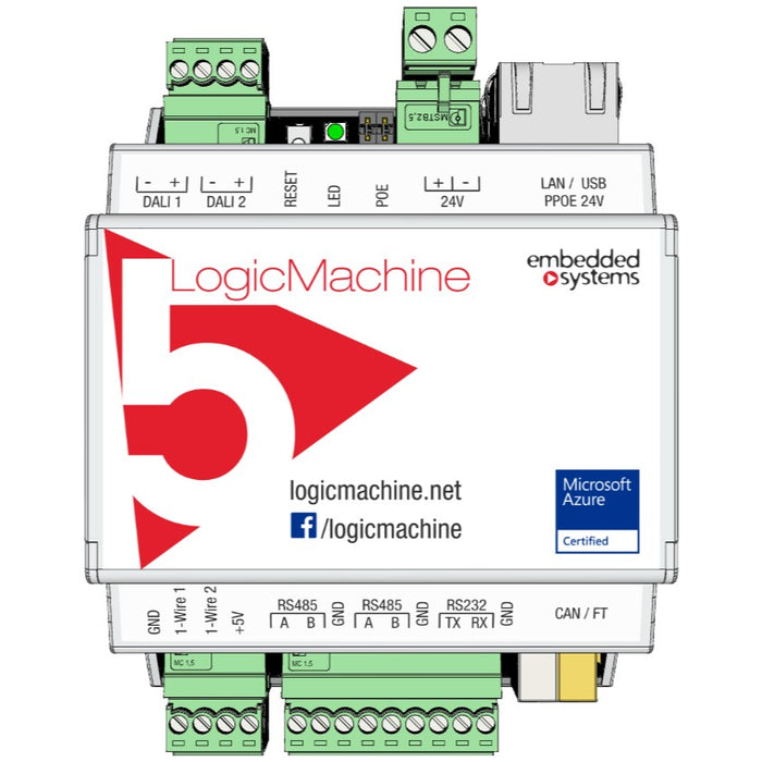 LM5Cp2-DW1 LogicMachine5 DALI 1-Wire CANx