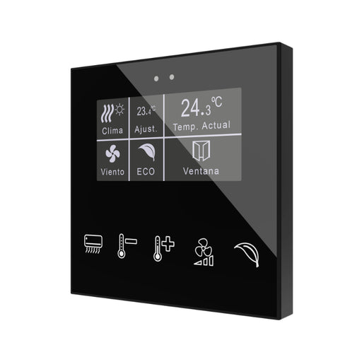 Zennio ZVIFDV2 KNX Flat Display v2 - Capacitive touch panel with display and humidity probe