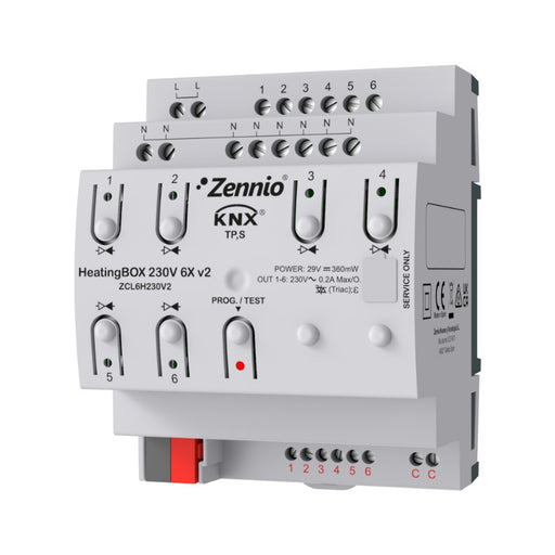 Zennio ZCL6H230V2 - HeatingBOX 230V 6X v2