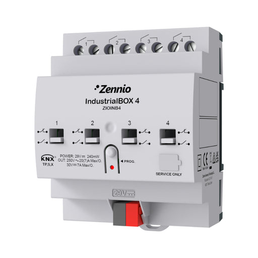 Zennio ZIOINB4 IndustrialBOX 4x/20A - KNX Secure