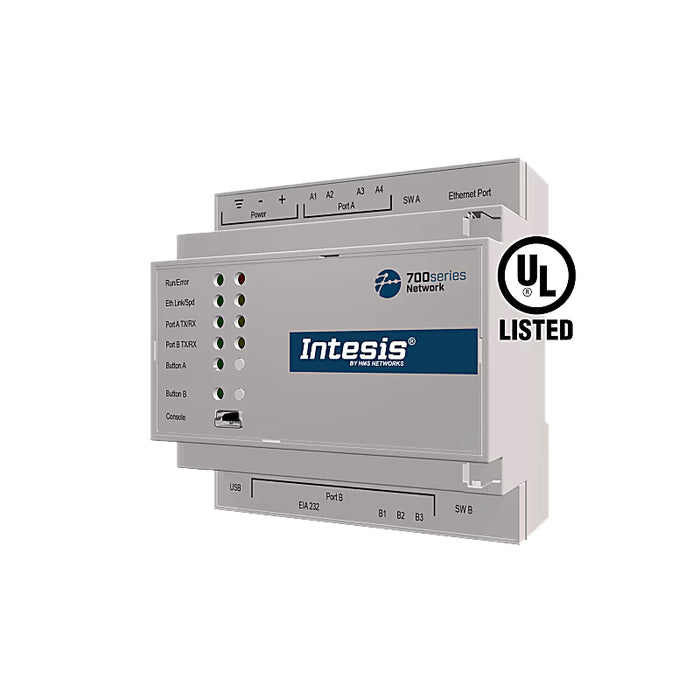 Passerelle IN701KNX2500000 avec prise en charge KNX, BACnet, Modbus, ASCII - 250 points