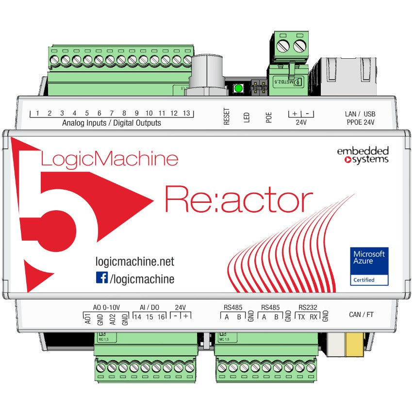 Embedded Systems LM5Cp2-RIO3E LogicMachine5 Reactor IO V3 CANx EnOcean ...