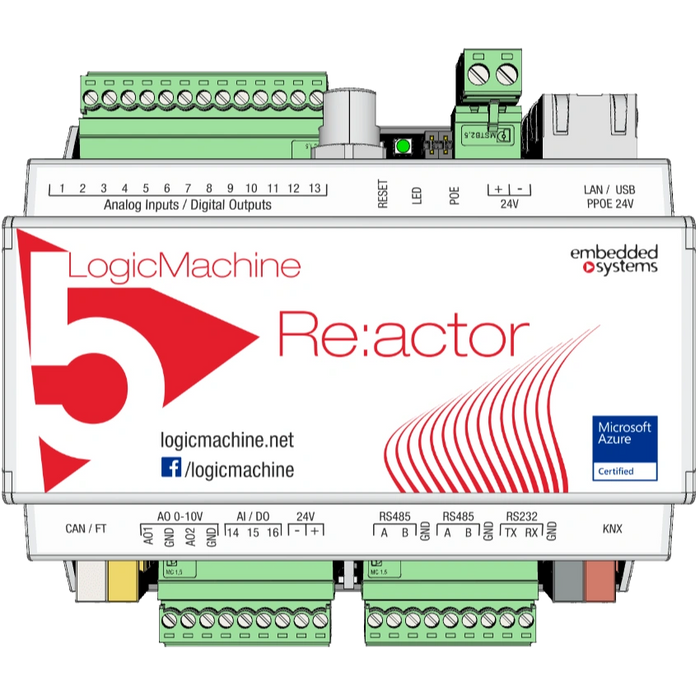 LM5p2-RIO3E LogicMachine5 Reaktor IO v3 KNX CANx EnOcean