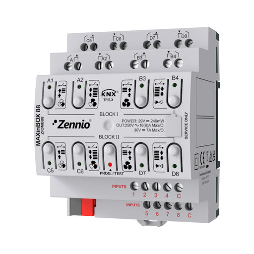 Zennio ZIOMB88 MAXinBOX 88 KNX multifunction actuator with KNX Secure 