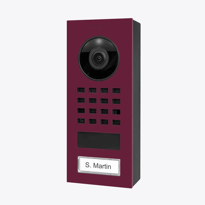 Interphone vidéo IP D1101V - montage en saillie, 1 bouton, Wi-Fi-26 versions