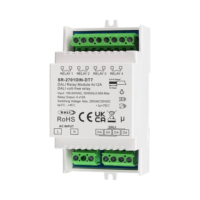 SR-2701DIN-DT7 DALI-2 Spínací modul 4×12 A