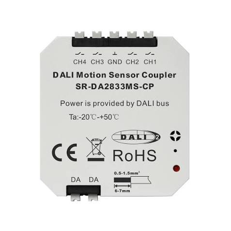 Interface de capteur de mouvement SR-DA2833MS-CP à 4 entrées