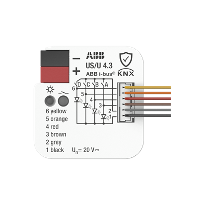 Universal 4 Point Interface ABB US/U4.3 Universal interface 4-inputs/outputs - KNX Data Secure ...