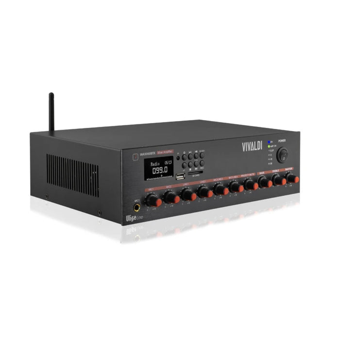 Ulisse MA5060BTK – Einzelzonen Verstärker-Mixer mit Player 60 W
