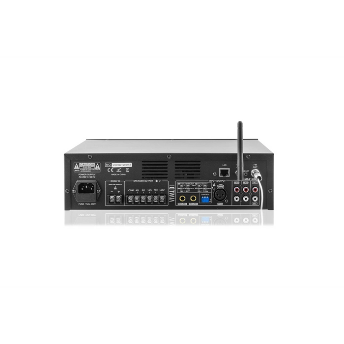 Ulisse MA5120BTK – Einzelzonen Verstärker-Mixer mit Player 120 W