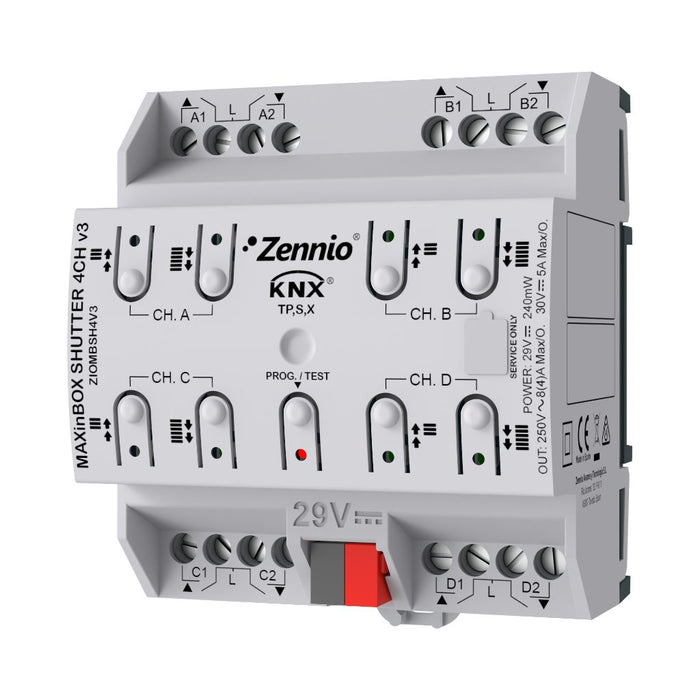 Module aveugle ZIOMBSH4V3 MAXinBOX 4x/AC 8 (4) A DC 5A
