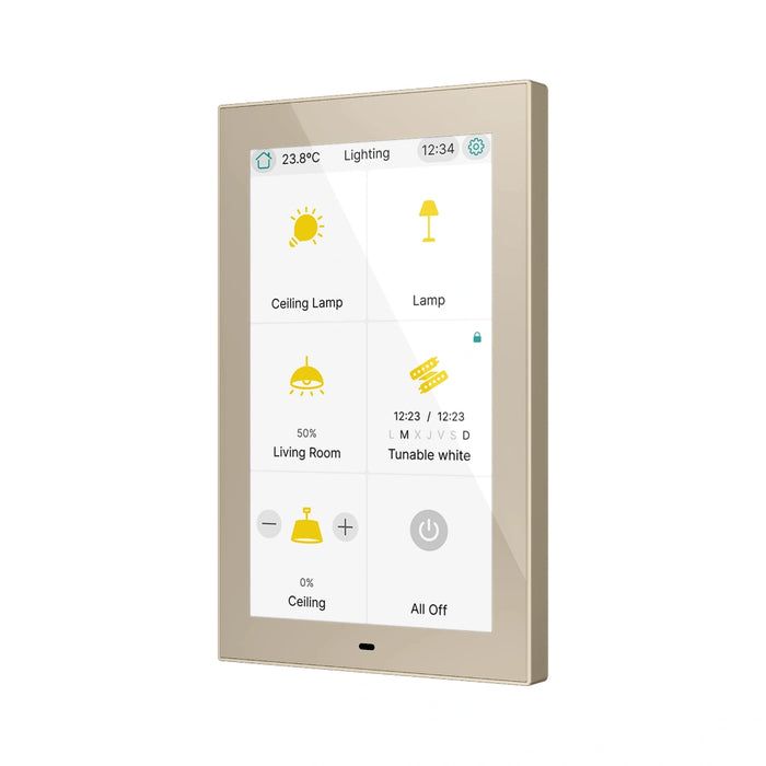 CX50 Farebný kapacitný dotykový panel KNX s 5" displejom