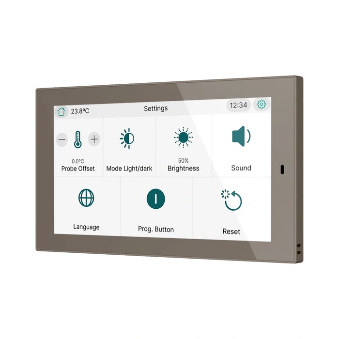 CX50 Farebný kapacitný dotykový panel KNX s 5" displejom