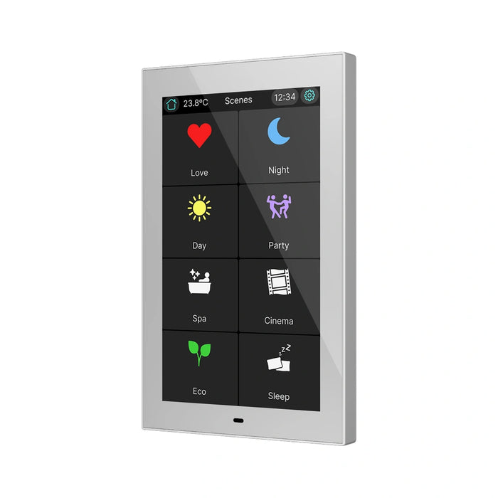 CX50 Farebný kapacitný dotykový panel KNX s 5" displejom