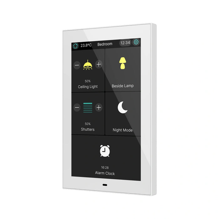 CX50 Farebný kapacitný dotykový panel KNX s 5" displejom