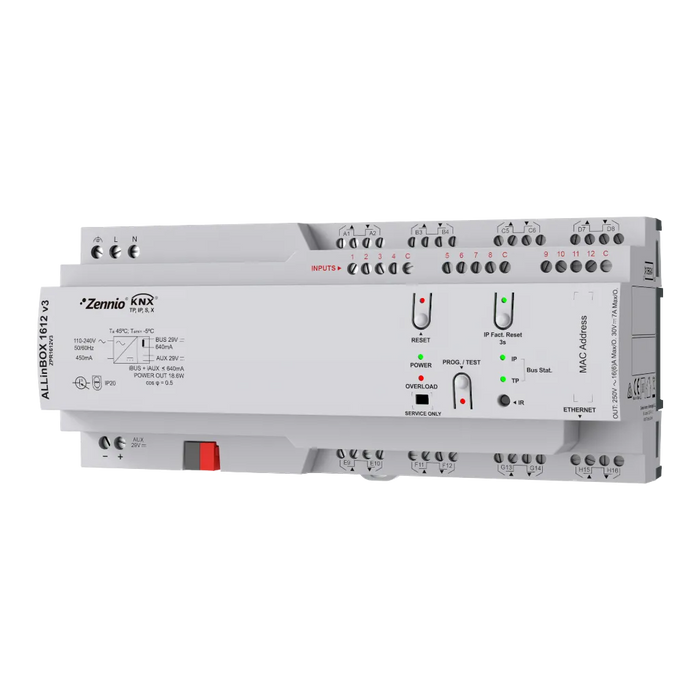 ZPR1612V3 ALLinBOX 1612 v3 16x/16A - KNX Secure
