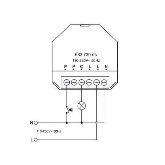 Paladin 683 730 rfs KNX-RF Siłownik przełączający 1x/250V/16A (23922)