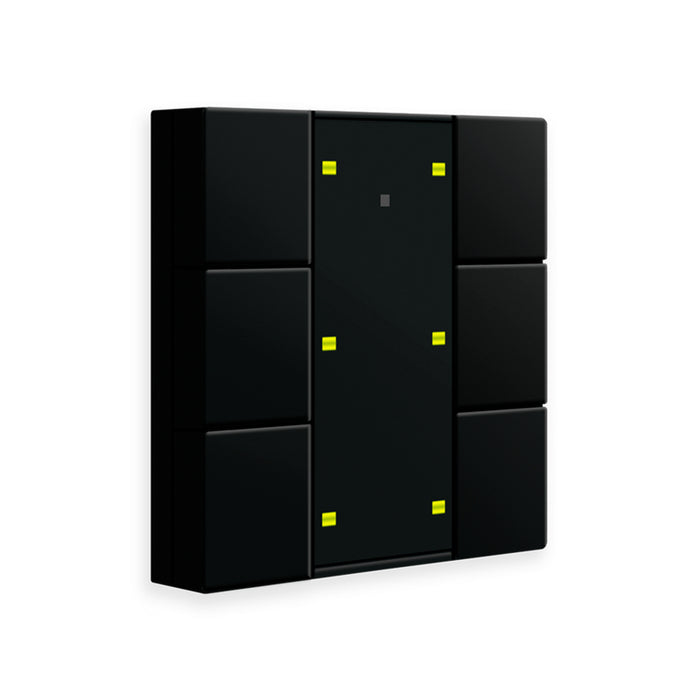 RF-TA55Axxx.01 Przycisk KNX RF+ 2/4/6/8-gang, czarny mat - 2x/10A