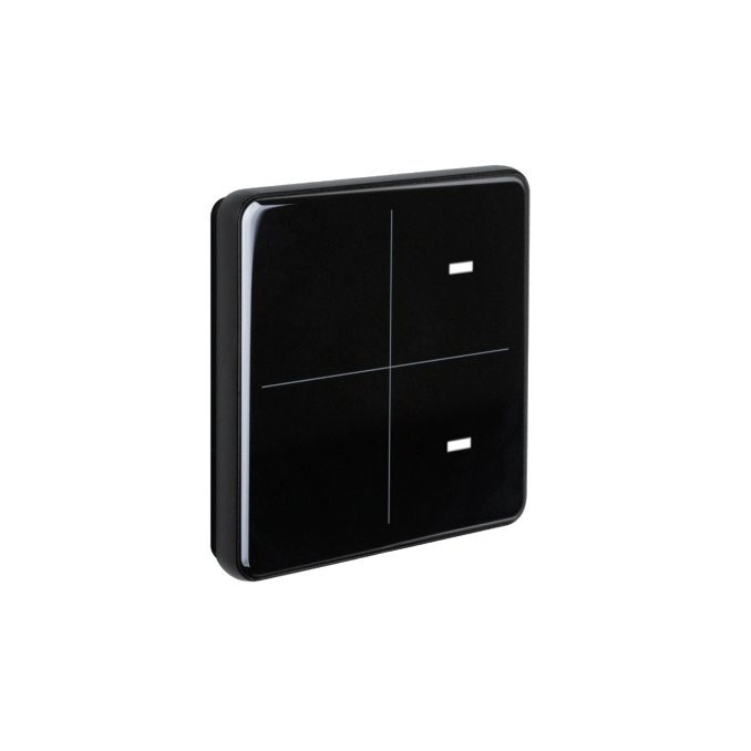 KNX eTR M4 Button with glass surface and temperature sensor
