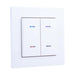KNX TP Push Button 420.1 secure, príklad zostavy s rámikom a krytom
