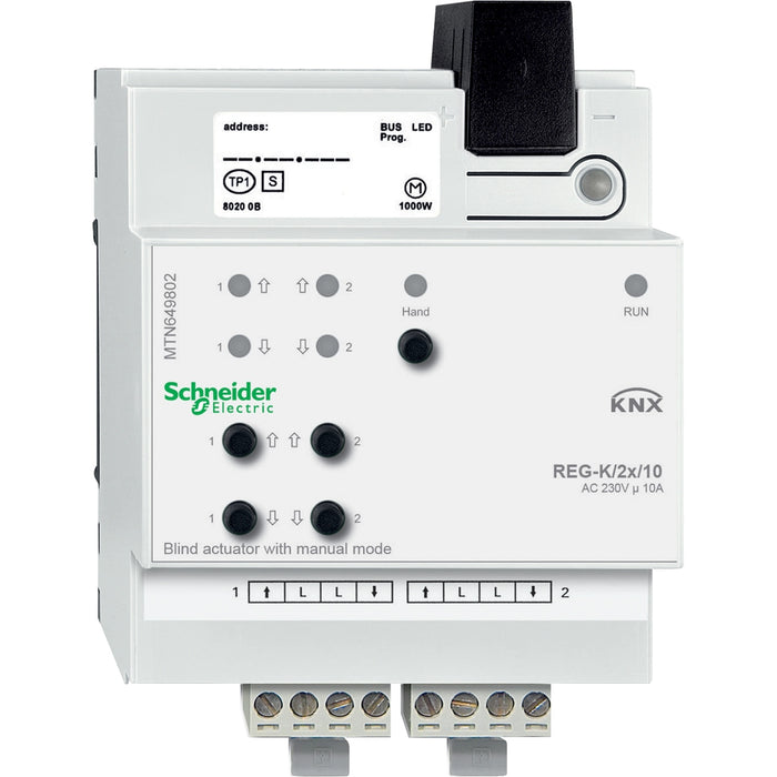 Schneider Electric KNX, MTN649802 Žalúziový modul KNX REG-K/2x/10A