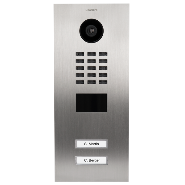 IP Video door station D2102V, 2 buttons - 6 designs