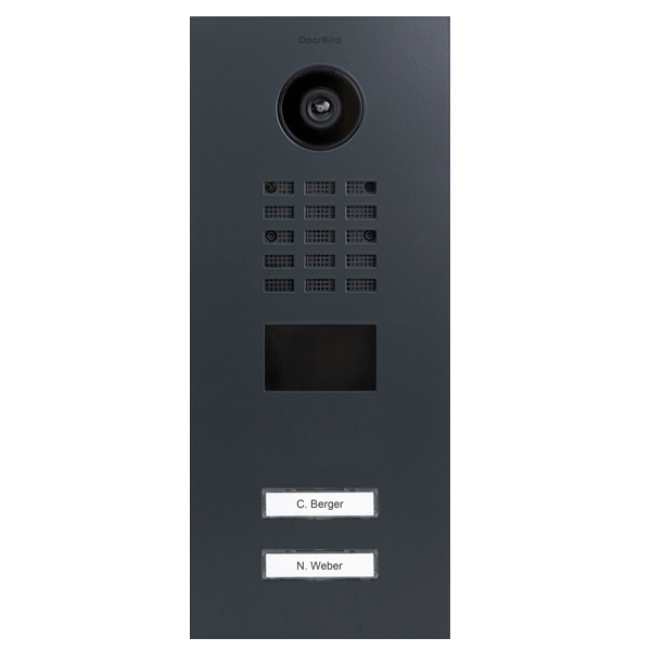 IP Video dverová stanica D2102V, 2 tlačidlá - 6 prevedení