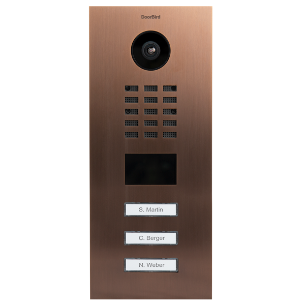 IP Video door station D2103V, 3 buttons - 6 designs