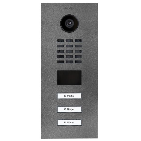 IP Video door station D2103V, 3 buttons - 6 designs