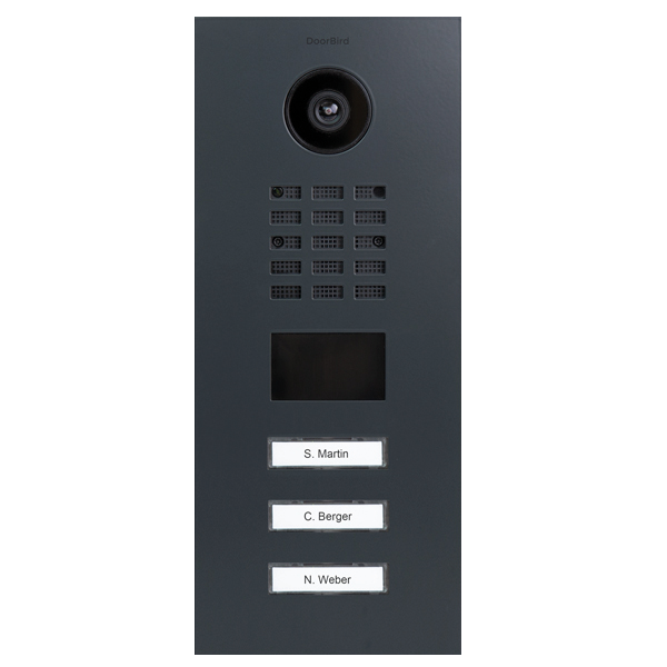 IP Video dverová stanica D2103V, 3 tlačidlá - 6 prevedení