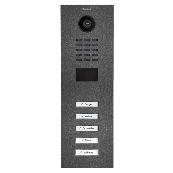 IP Video dverová stanica D2105V, 5 tlačidiel - 6 prevedení
