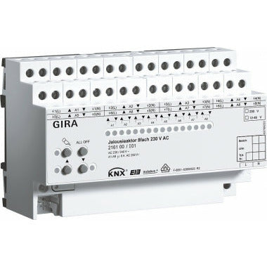 GIRA 216100 Žalúziový modul 8x/230V AC/12-48V DC/6A