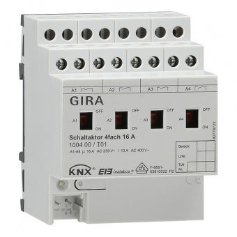 100400 KNX / EIB Switch module 4x/16A