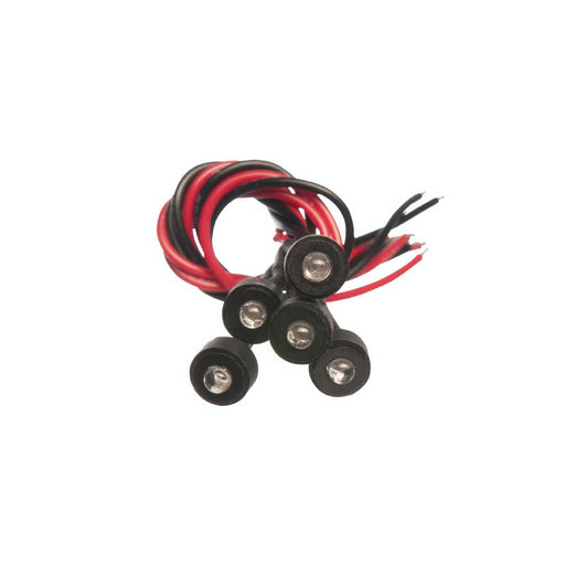 Miniatúrne LED svietidlá modré 3V s káblom - modré/biele