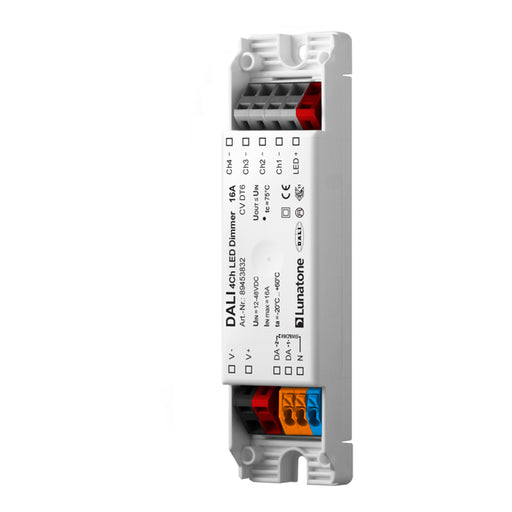 Lunatone 89453832 DALI 4-kanálový LED stmievač CV 12-48VDC 16A DT6
