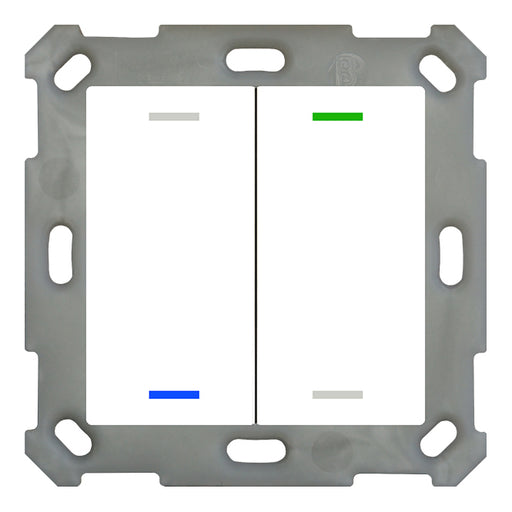 BE-TAL5502.01 Tlačidlo KNX Light 55, 2x RGB-W - neutrálne