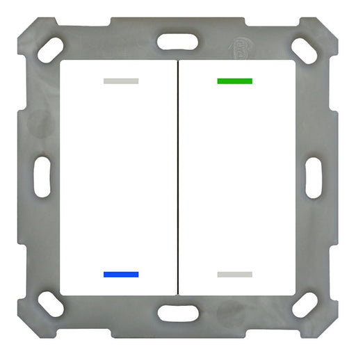 BE-TAL55T2.01 Tlačidlo KNX Light 55, 2x RGB-W - neutrálne - so senzorom teploty