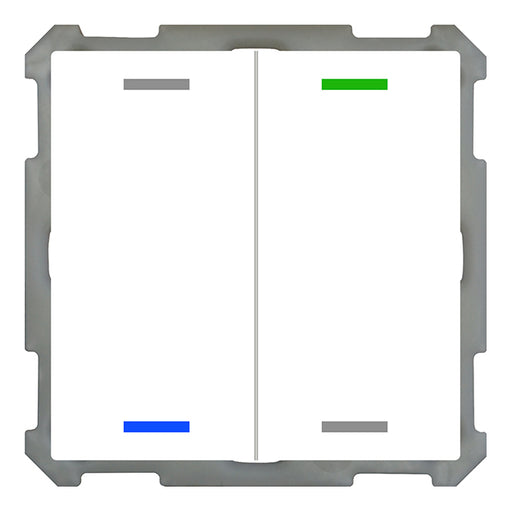BE-TAL6302.01 KNX Tlačidlo Light 63, 2-násobné, RGBW, neutrálne